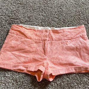 Peach Lace shorts